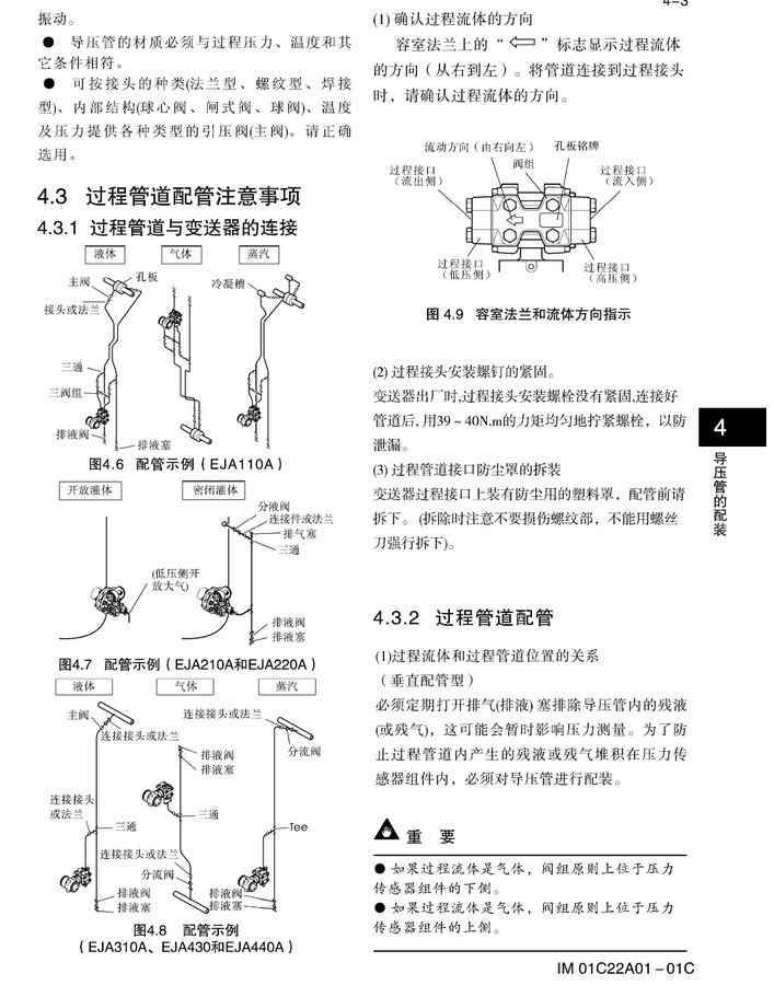 過程管配管的安裝